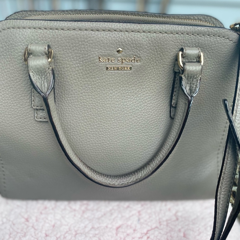 Kate spade space gray purse